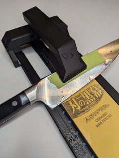 Using the Whetsharp WX1 with a Quality Sharpening Whetstone